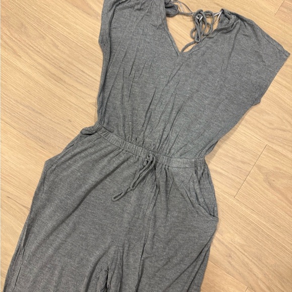 Good Luck Gem Charcoal Jumpsuit - Picture 2 of 3